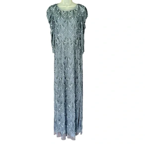 aidan mattox evening dresses Aidan Mattox Chiffon High Neck Sleeveless Gown main image 0